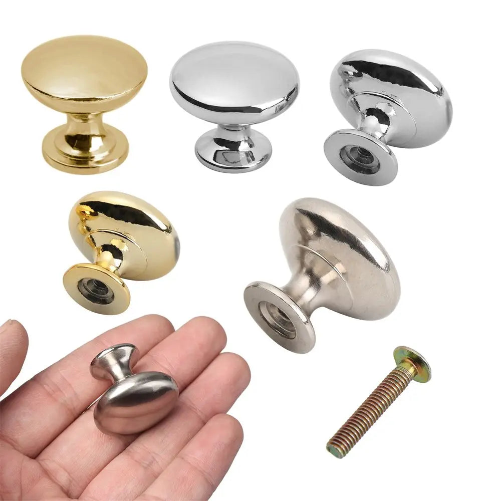 Round Alloy Cabinet Handles Knobs Kitchen Cupboard Door Wardrobe Pulls Drawer Furniture Hardware Fittings Oasis Select
