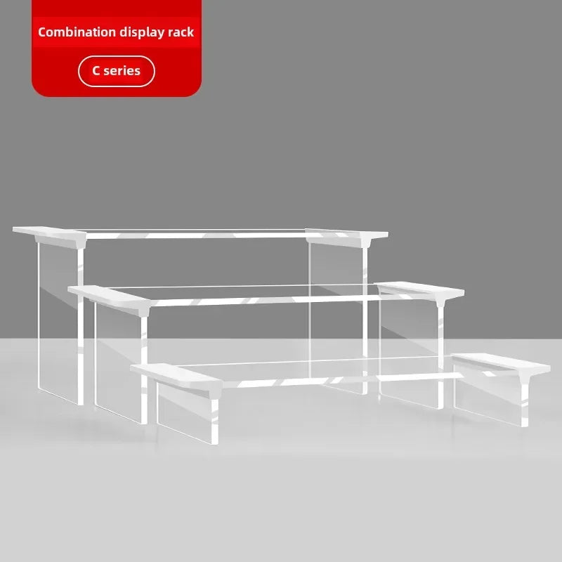Acrylic Display Rack – Clear Figurine & Shoe Organizer Stand