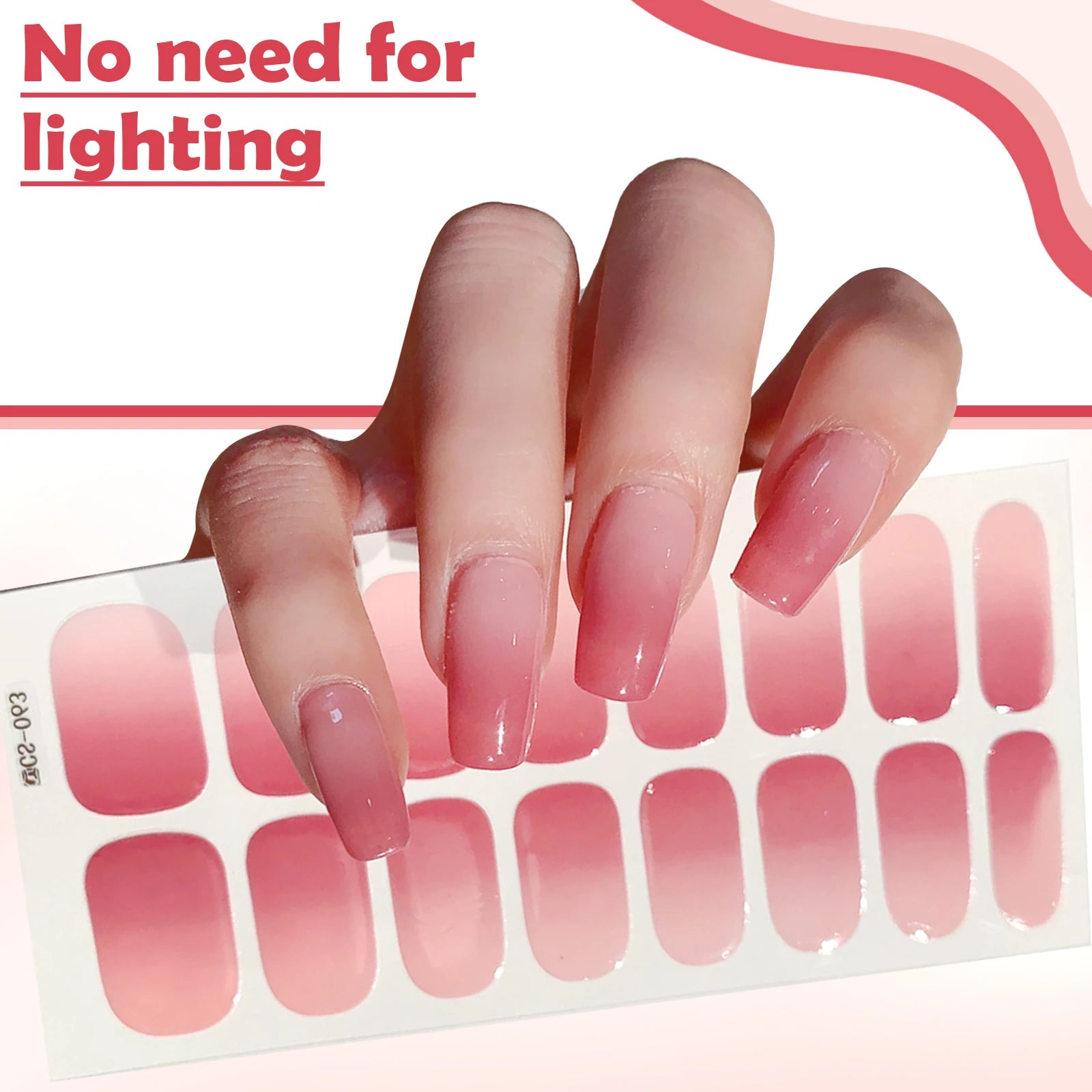 Naked Gradient Nail Wraps – Ombré French Decals, No Lamp Nail Art Wraps Oasis Select
