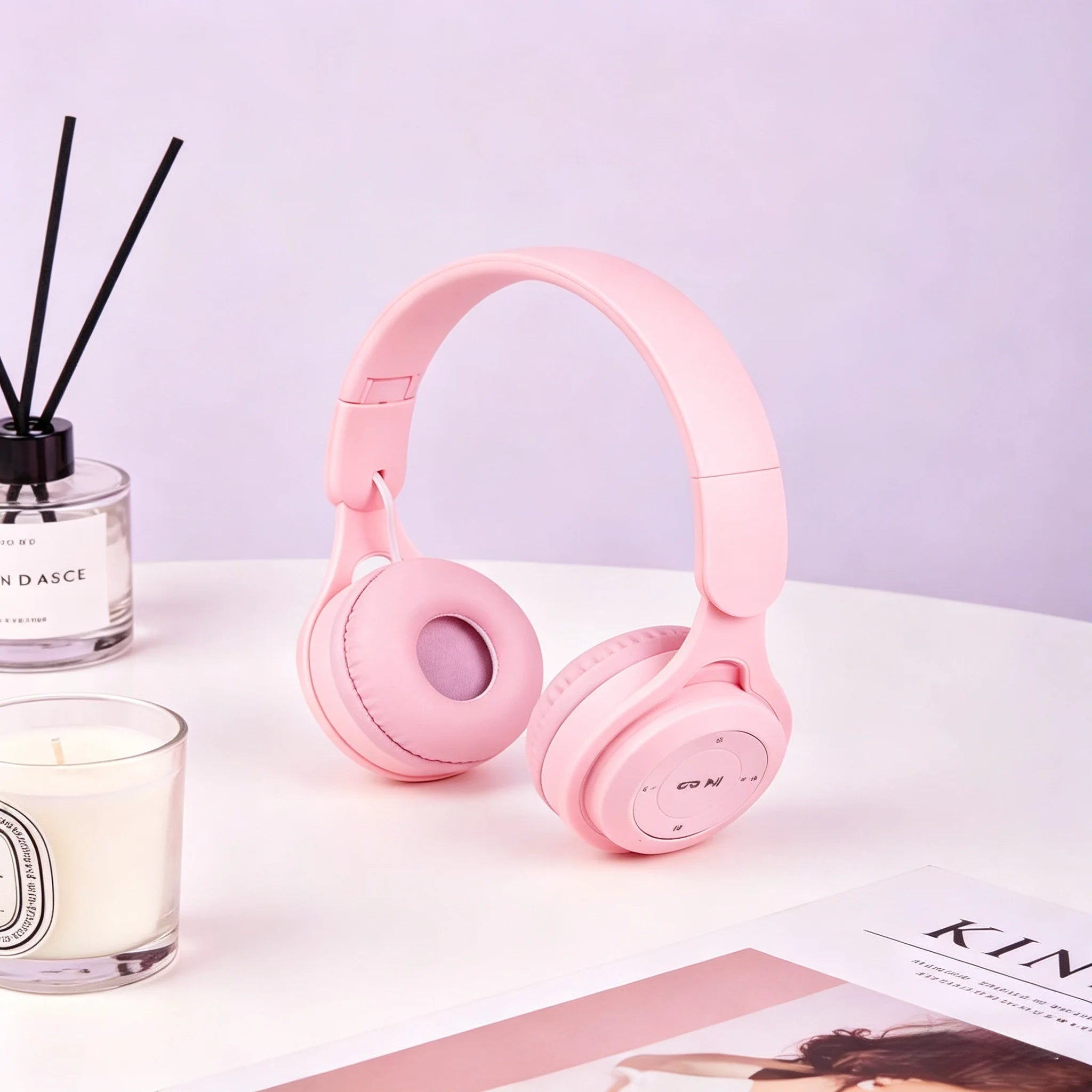 M6 Wireless Bluetooth Headphones Macaron Stereo Headset with Mic Wireless Headphones Oasis Select