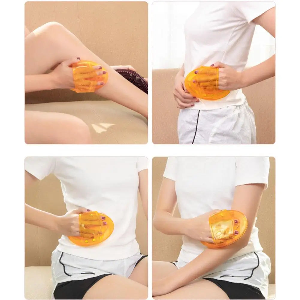 Handheld Silicone Meridian Brush Body Beauty Leg Massage Tool Five Dredging Health Care Scraping Massage Comb Oasis Select
