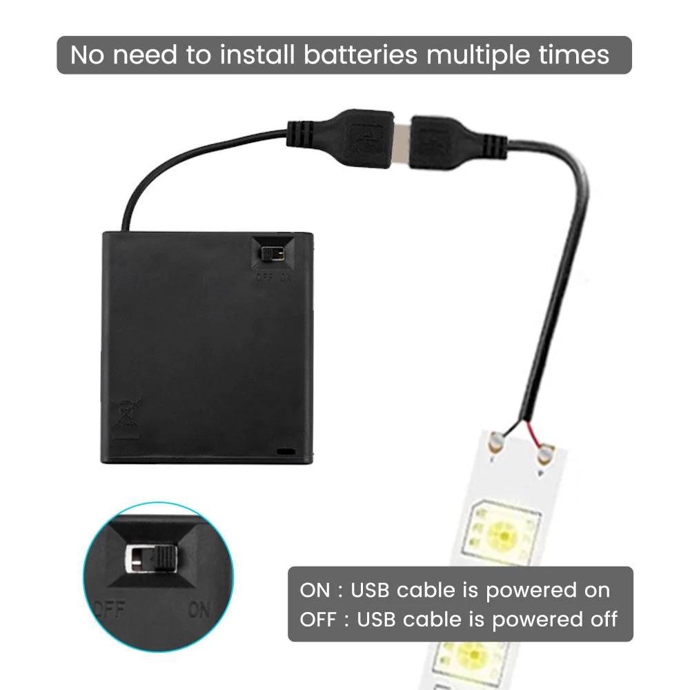 2/3/4/6/8 Slot AA Battery Case 3V/4.5V/6V/9V/12V AA Battery Holder AA Box AA Battery Storage Case With USB Oasis Select
