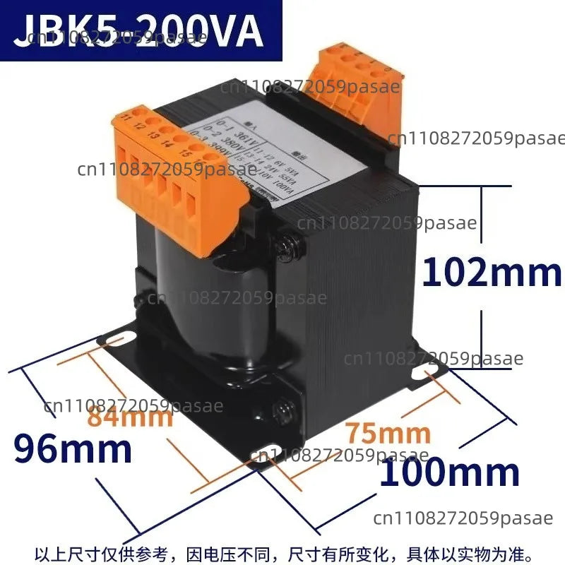 Machine Tool Control Transformer JBK3-250VA Dry Isolation JBK5-160VA Elevator Machine Grinding and Milling Lathe Numerical Oasis Select JBK5-200VA