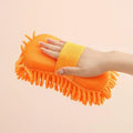 Microfiber Car Washer Sponge Cleaning Car Care Detailing Brushes Washing Towel Auto Gloves Styling Accessories Oasis Select Orange