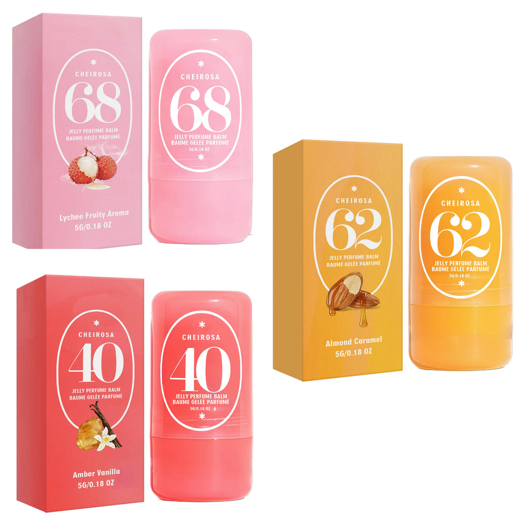 Solid Perfume Balm | Lychee, Almond Caramel & Amber Vanilla Solid Perfume Balm Oasis Select 3-in-1