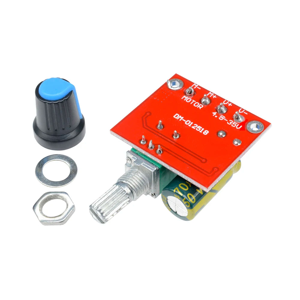 1-5pcs 5A 90W PWM 12V DC Motor Speed Controller Module DC-DC 4.5V-35V Low Voltage Motor Speed Controller Adjustable Drive Module Oasis Select