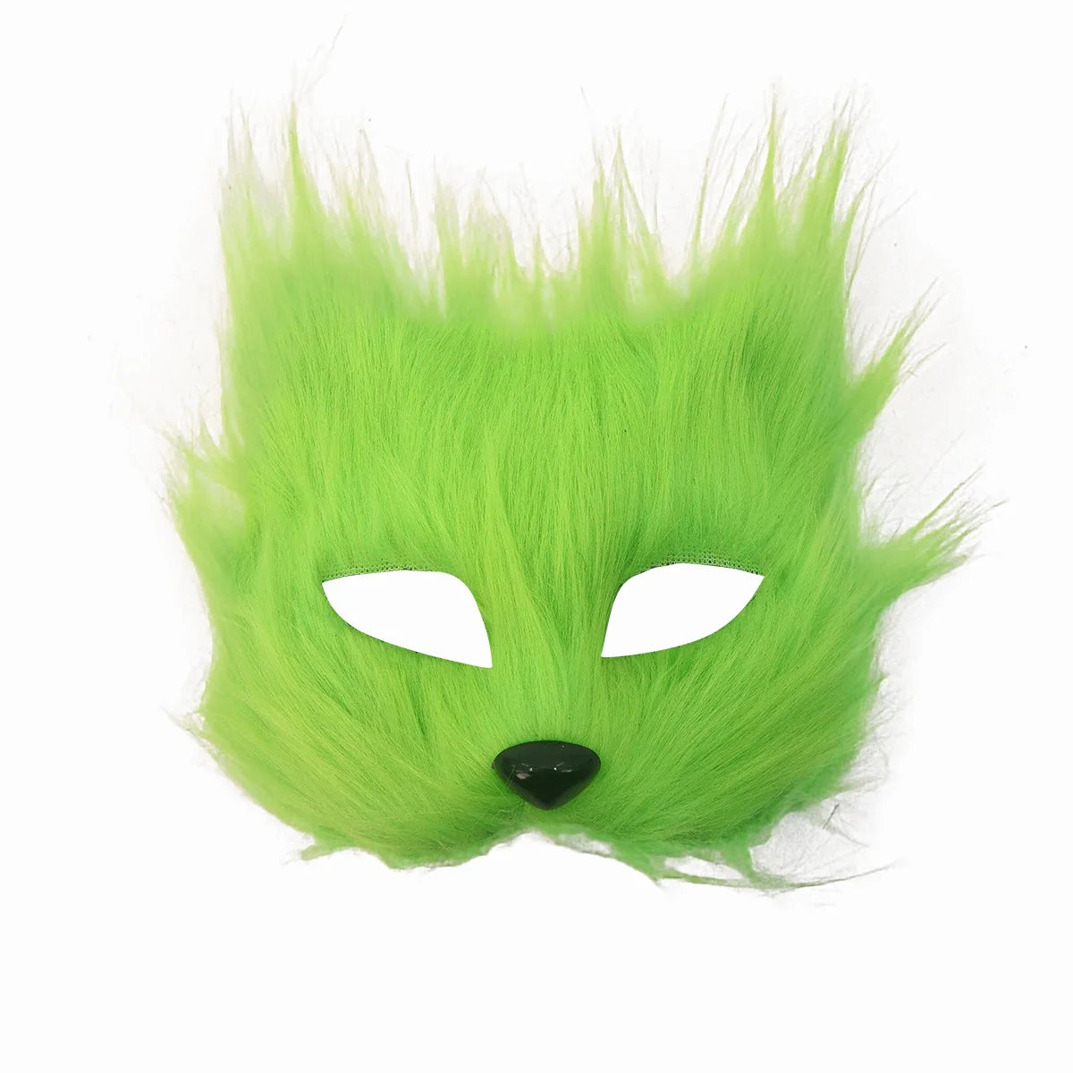Halloween Animal Cosplay Fox Shape Half Face Eye Mask Sexy Cat Animal Mask Christmas Carnival Party Roleplay Costume Props Oasis Select Green