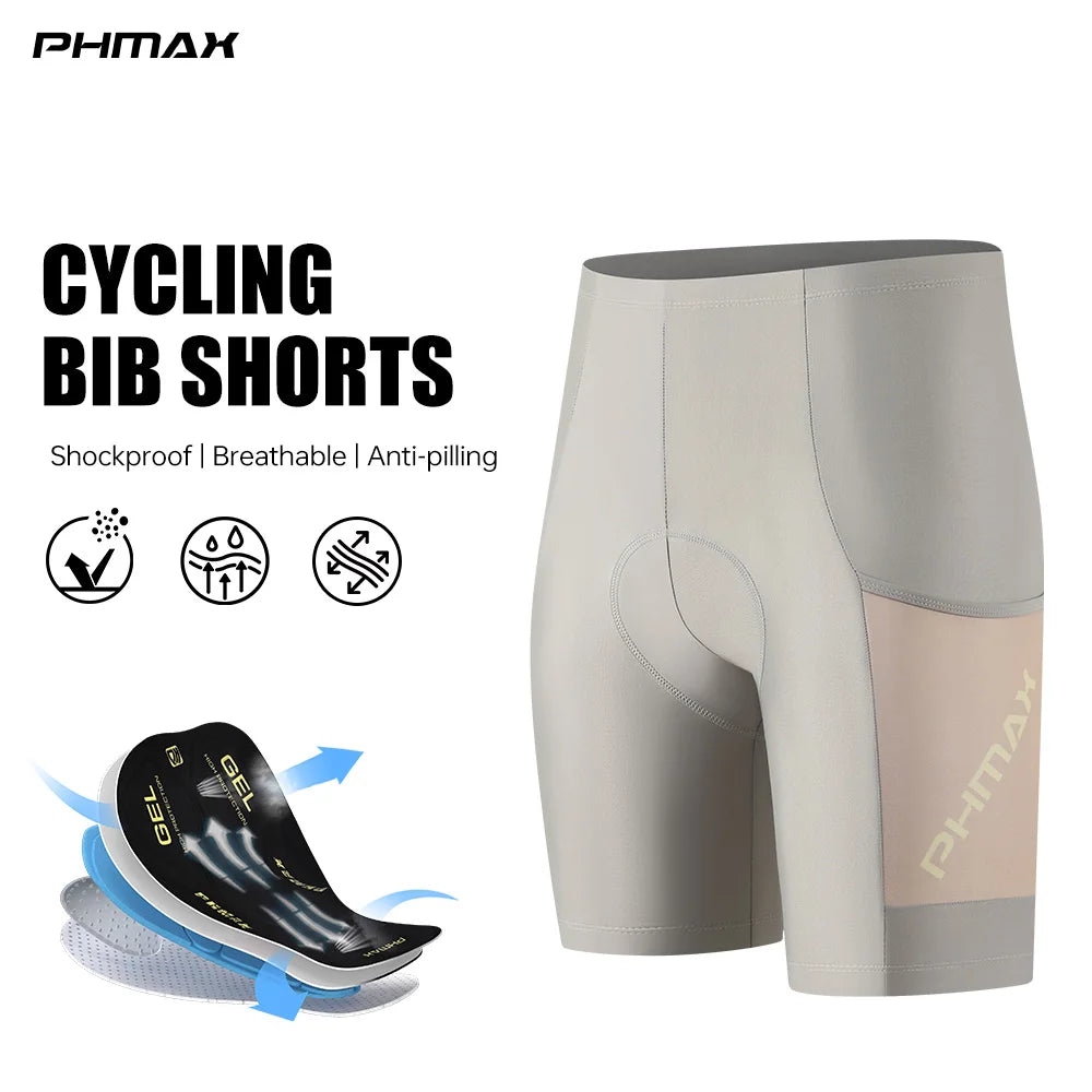 PHMAX Women's Cycling Shorts 5D Padded Bicycle Shorts Breathable Quick Dry Mountain Road Bike Shorts Summer Cycling Shorts Pants Oasis Select PW-DK-44504 M
