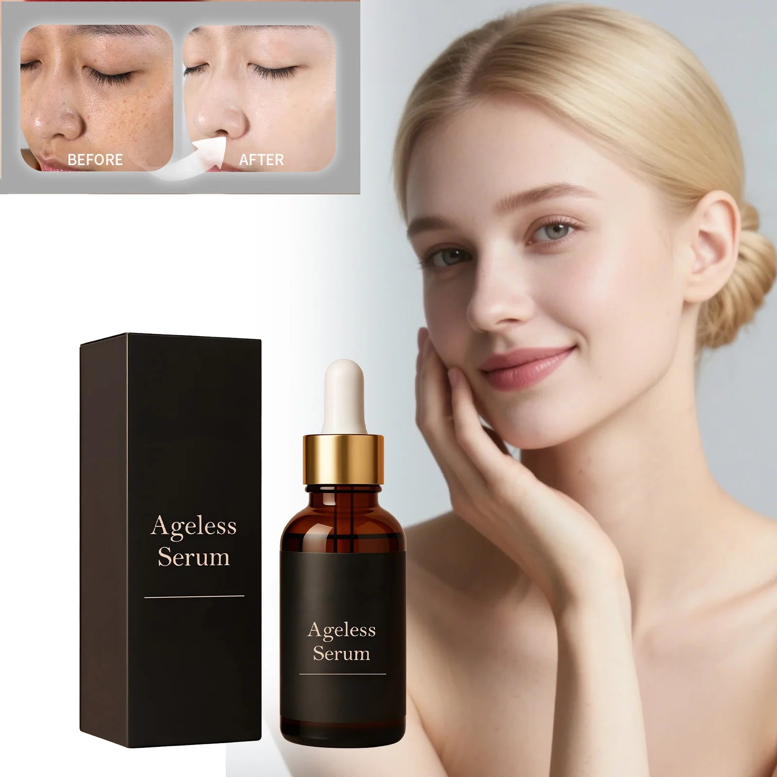 Collagen Face Serum Anti-Wrinkle Firming Moisturizing Brightening Smoothing Skin Hyaluronic Acid Face Essence Daily Skincare Oasis Select