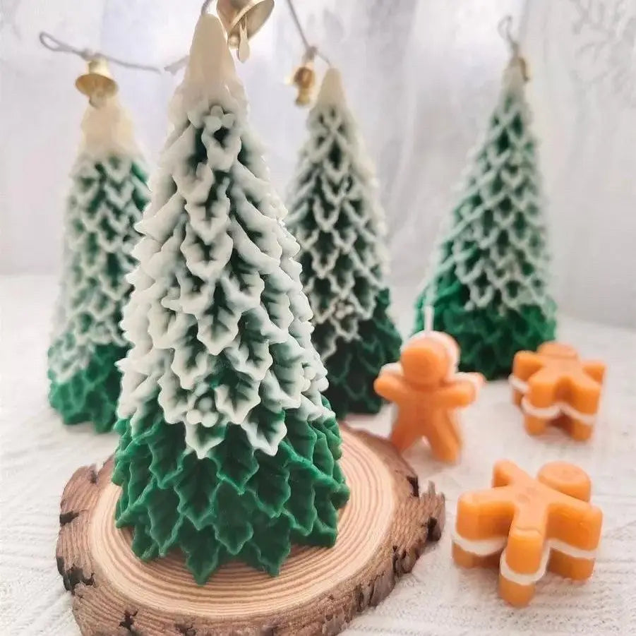 Christmas Tree Candles, Scented Candles High-quality Appearance Gifts Fresh Souvenirs Carved Candles Cedar Oasis Select