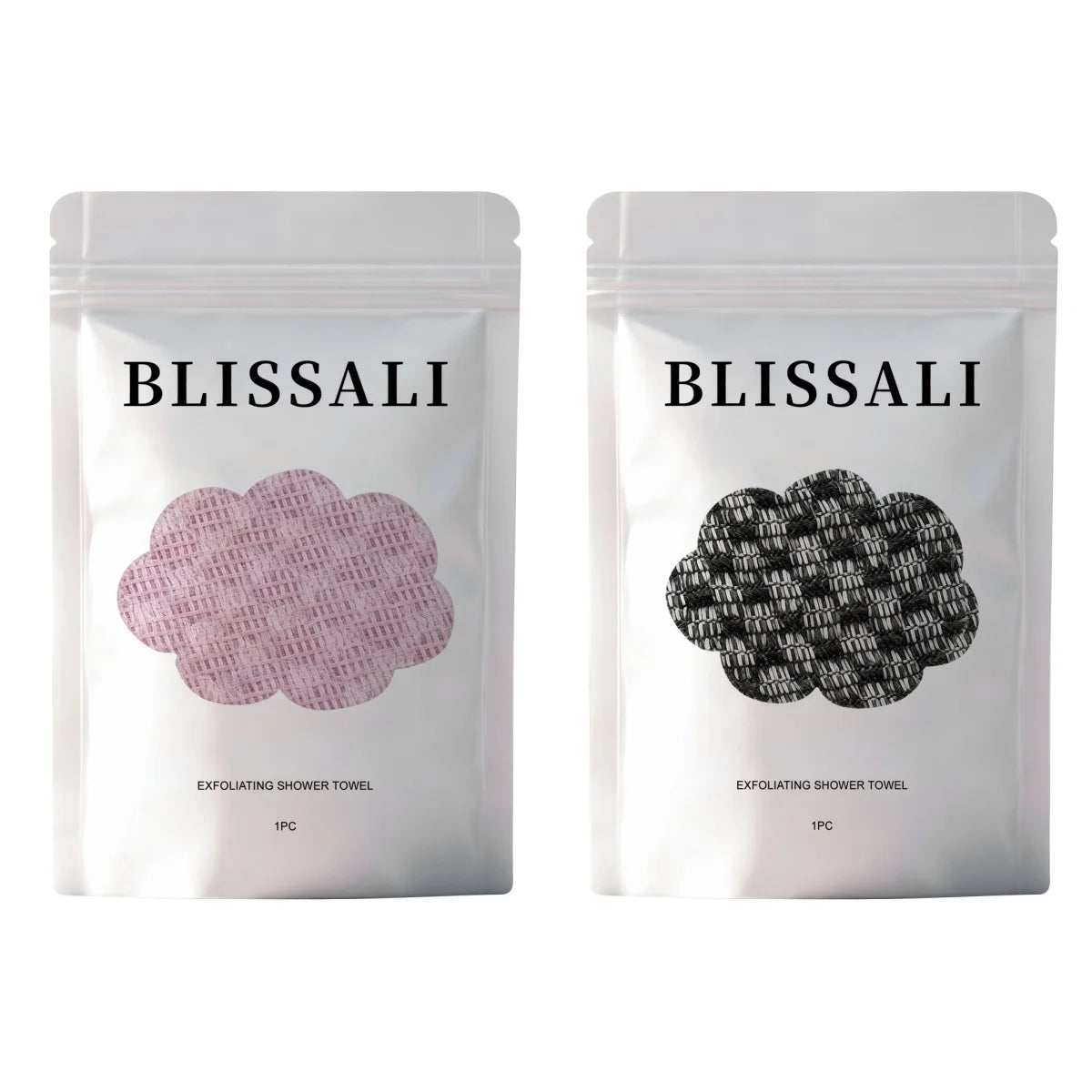 Exfoliating Shower Towel Deep Exfoliate Remove Dead Skin Smooth Skins Gentle Scrub Improve Back Rough Durable Daily Bath Towel Oasis Select Black And Pink