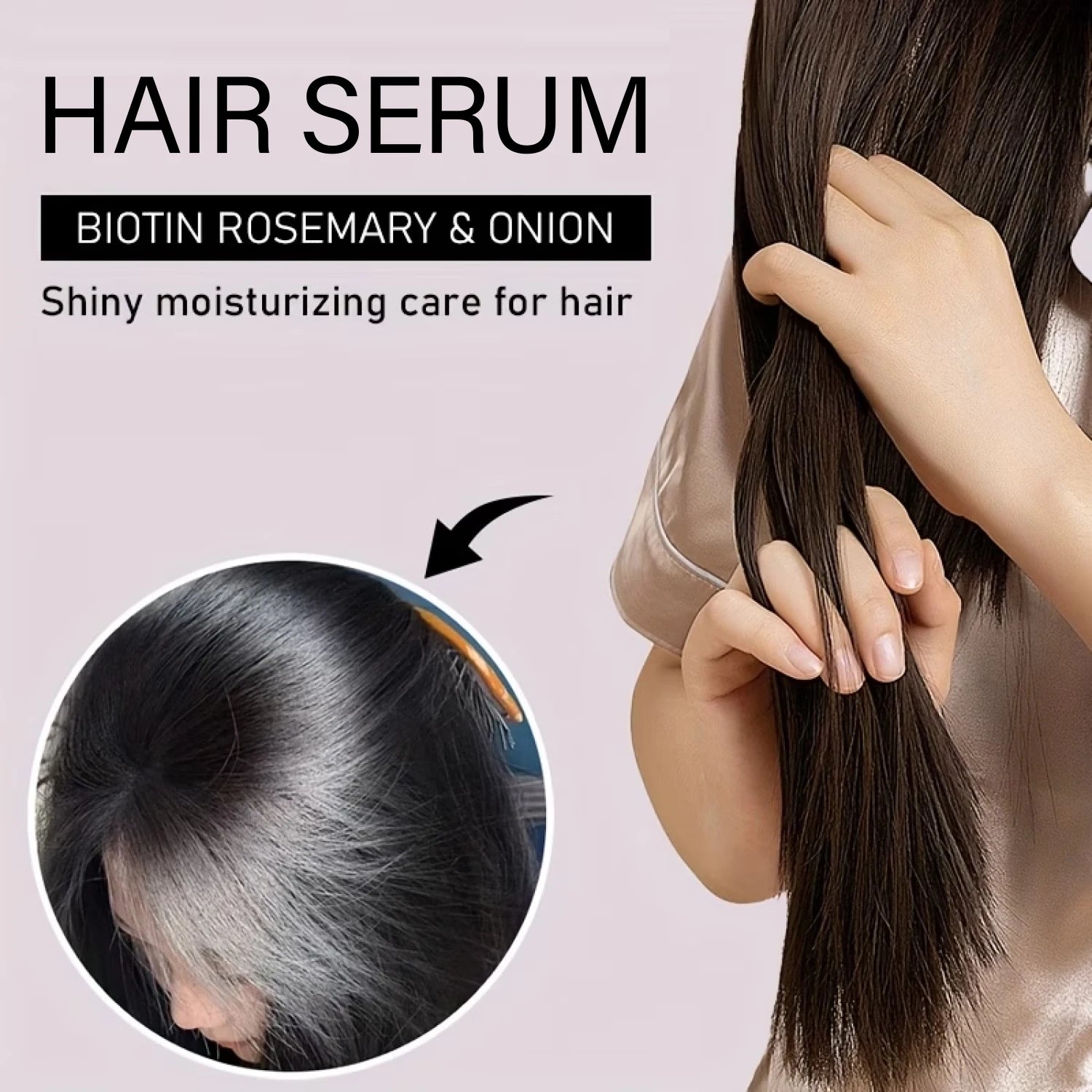 Biotin Rosemary Onion Hair Growth Serum – All Hair Types Hair Growth Serum Oasis Select