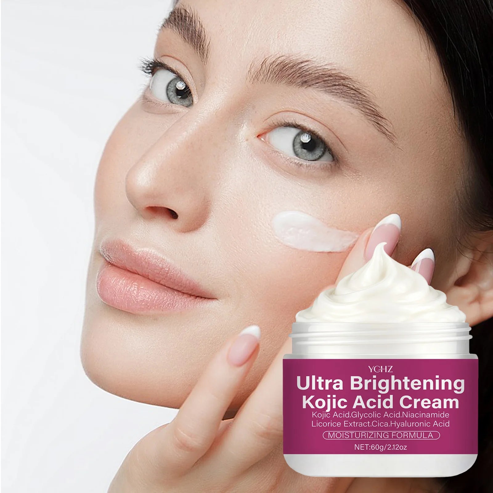 Kojic Acid Brightening Cream | Niacinamide, Vitamins C & E