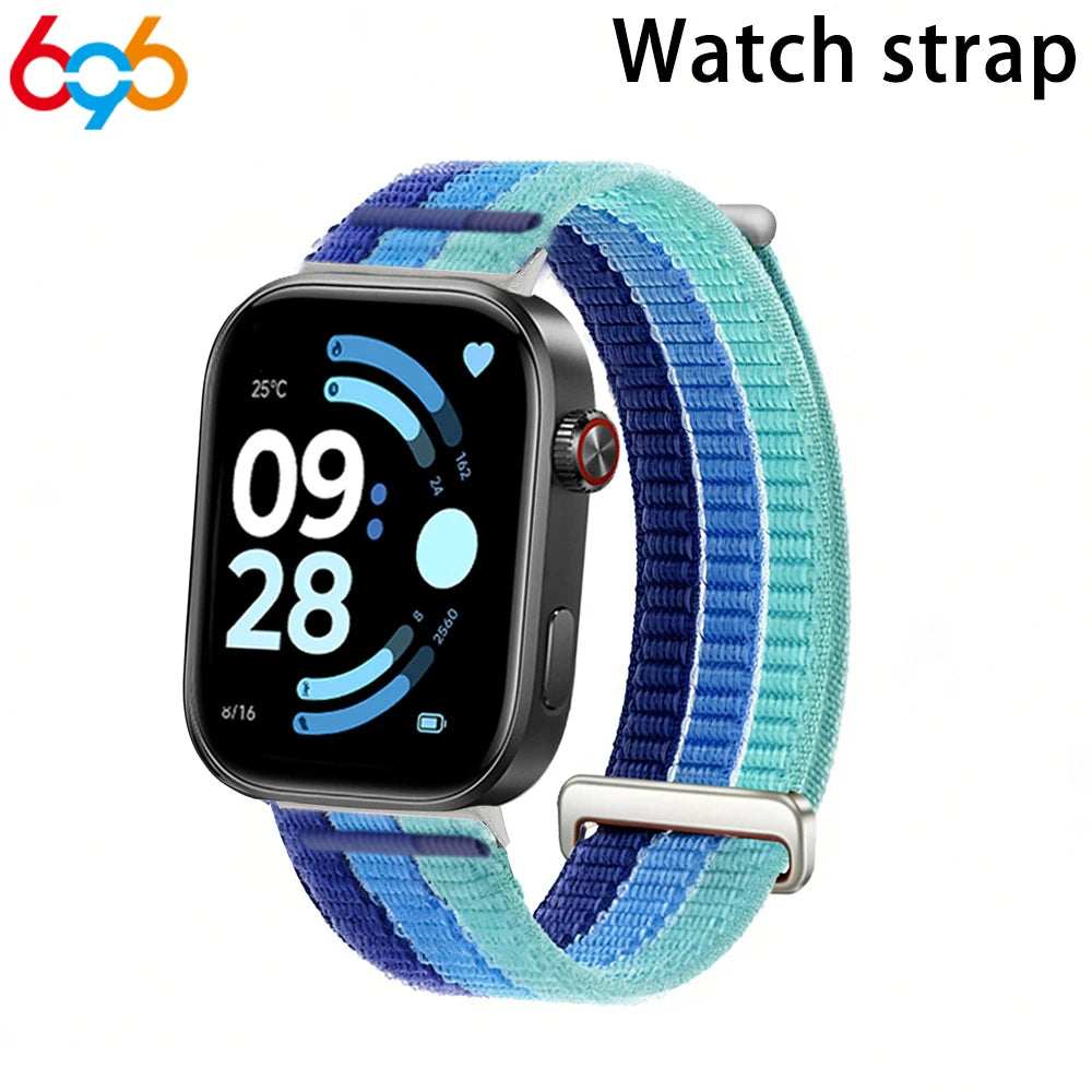 Nylon Sports Breathable Strap For Huawei Watch Fit 3 4 4Pro Braided Comfortable Band For Xiaimo 8/9pro Redmi 4 5 6 Watch Straps Oasis Select BL For RM 4 5