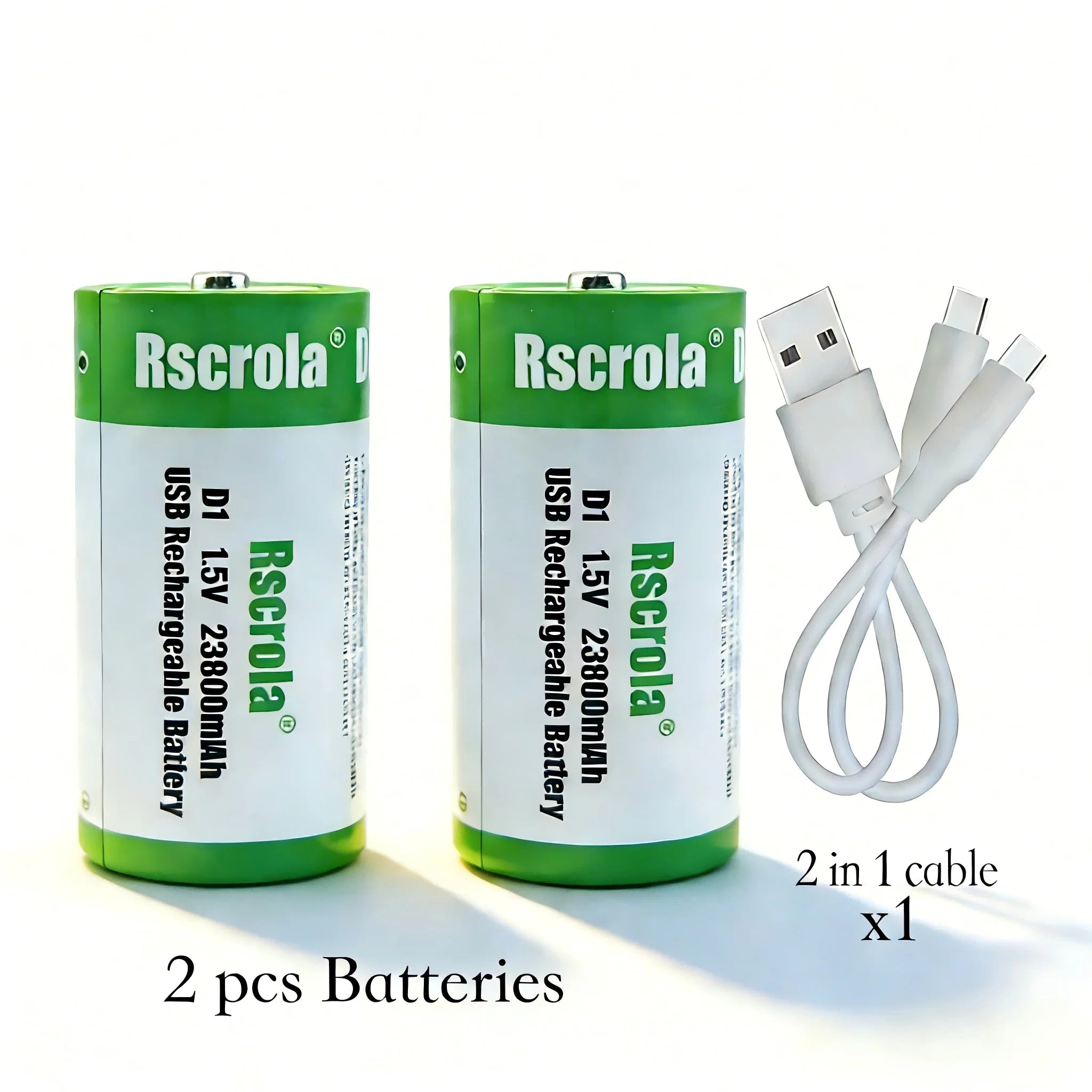 1.5V D Size /AA/AAA most popular USB Rechargeable battery series for Flashlights,Toys,Controllers,Clocks,Remote Controls Etc Oasis Select 2 PCS D1 Batteries