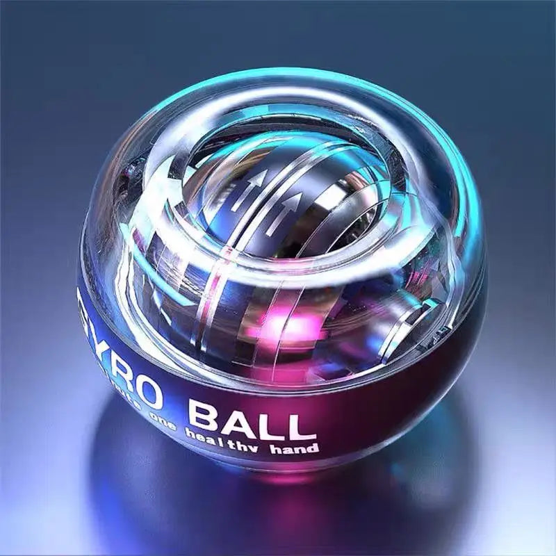 LED Gyroscopic Power Trainer Ball Autostart Wrist Ball Arm Hand Muscle Force Fitness Equipment Gym Training Gyro Range Oasis Select