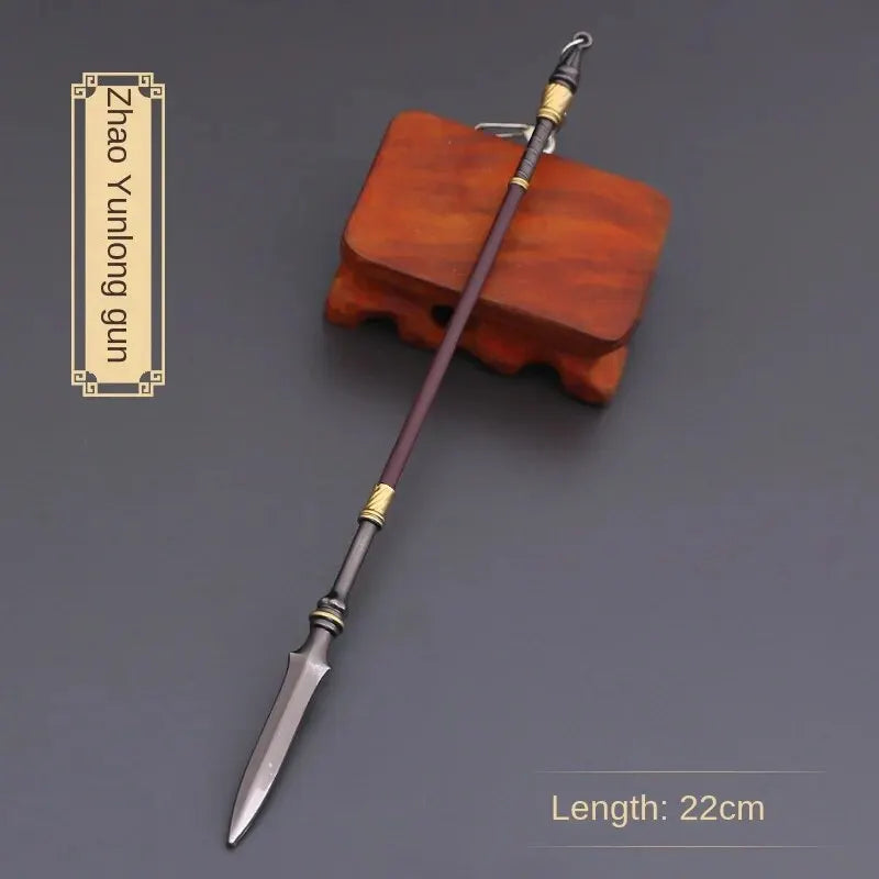 22cm Tiger Head Golden Spear Miniature | Ancient Weapon Replica Weapon Replica Miniature Oasis Select 22CM Spear 1