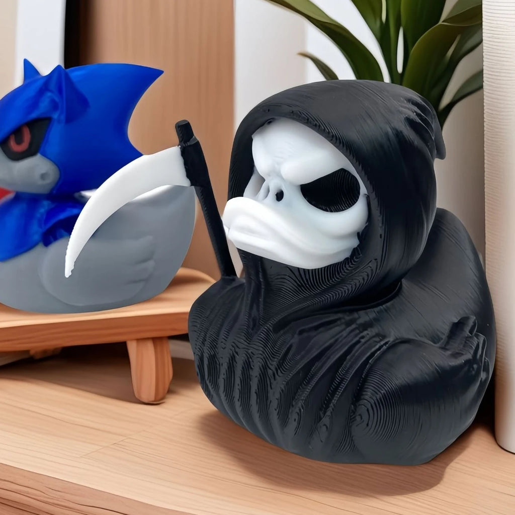 Grim Reaper Duck A 3D Printed Scary Death Duck Statue Suitable for Home Decoration Halloween Decoration for Haunted House Party Oasis Select