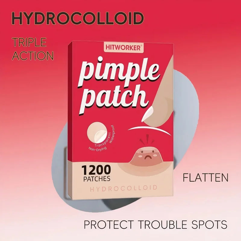 1200pcs/set of round hydrogel patch for acne coverage, which can effectively absorb acne secretion and mildly clean pores Oasis Select
