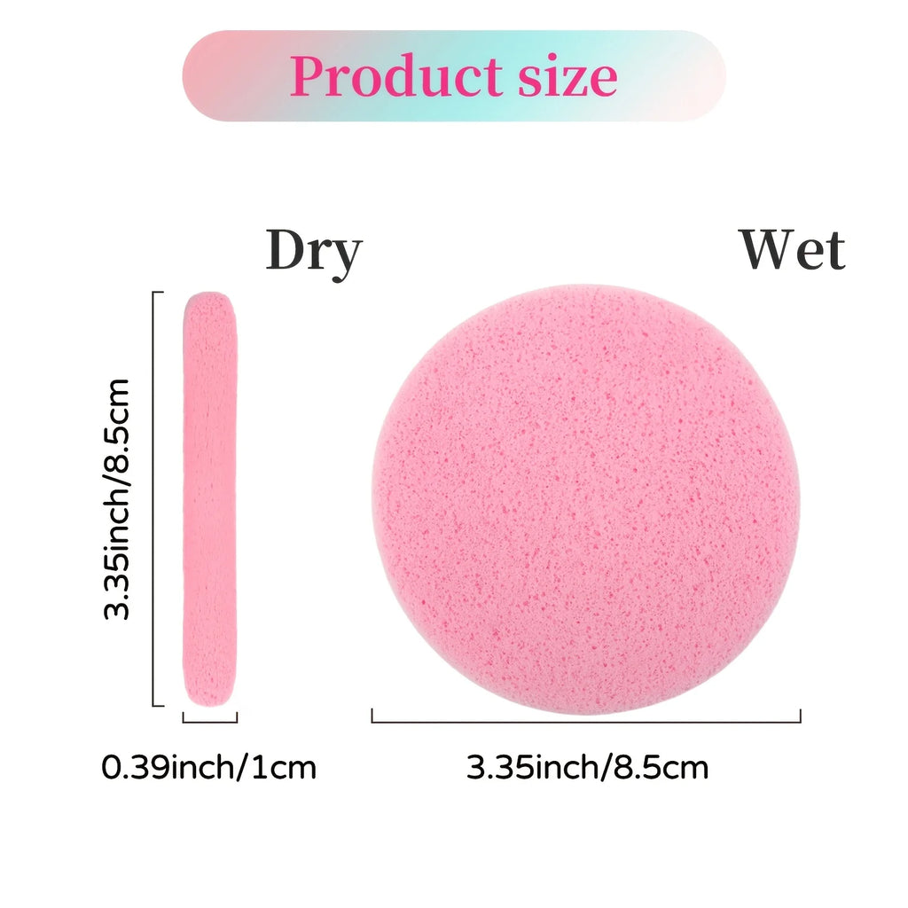 60PCS Compressed Facial Sponge, Beauty Spa Sponge, Suitable for Facial Cleansing, Makeup Removal and Other Purposes Oasis Select