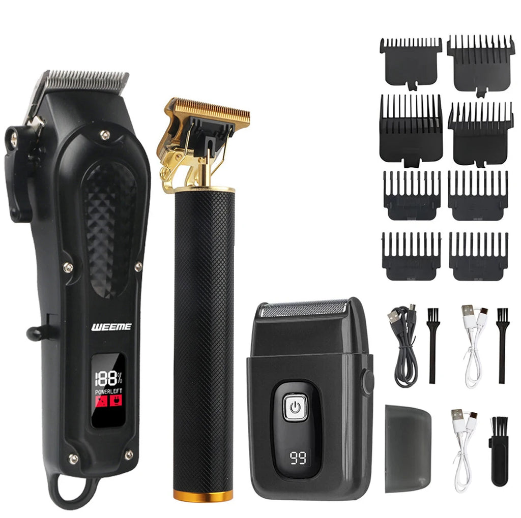 WEEME 806-HW Electric Hair Clipper UBS Rechargeable Cordless Beard Trimmer Men Powerful Electric Hair Clipper Trimming Tool Oasis Select 806-HW-THS