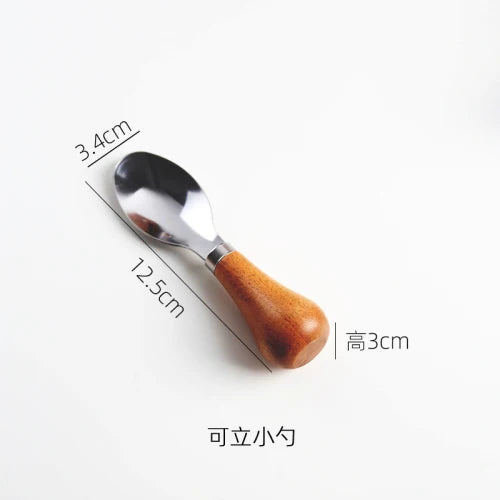 Creative western tableware butter toast jam spread knife fruit knife fork spoon spoon and fork set Oasis Select Small Spoon