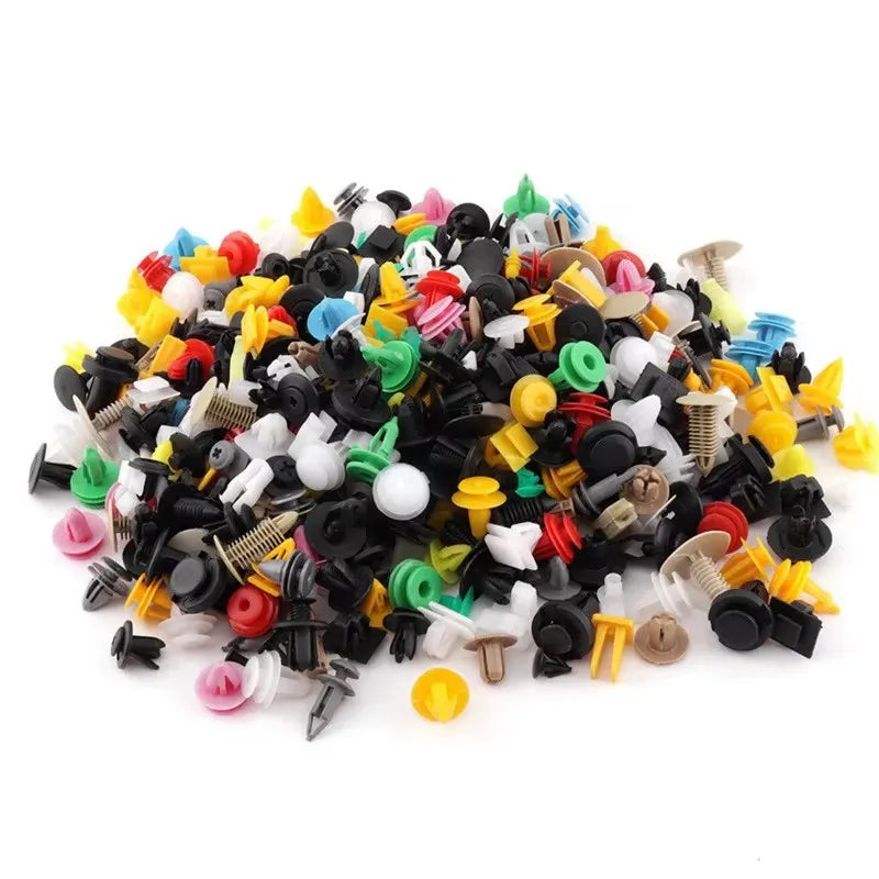 50/100/150/200/500pcs Car Clips Fastener Screws Bumper Interior Decoration Auto Plastic Random Mixing Universal Plastic Oasis Select