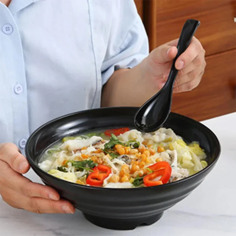 Thickened Plastic Ramen Bowl – Anti-Slip & Large Capacity Plastic Ramen Bowl Oasis Select