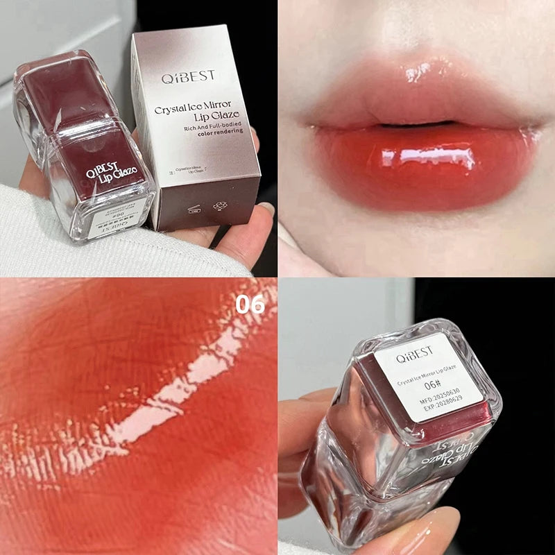 QIBEST Mirror Lip Gloss – Hydrating, Long-Lasting Lip Tint
