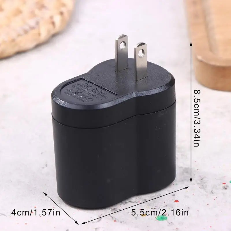 Auto Adapter with EU/US Plug-in; Car Charger Converts AC 220V to DC 12V for Cigarette Lighter Oasis Select A2