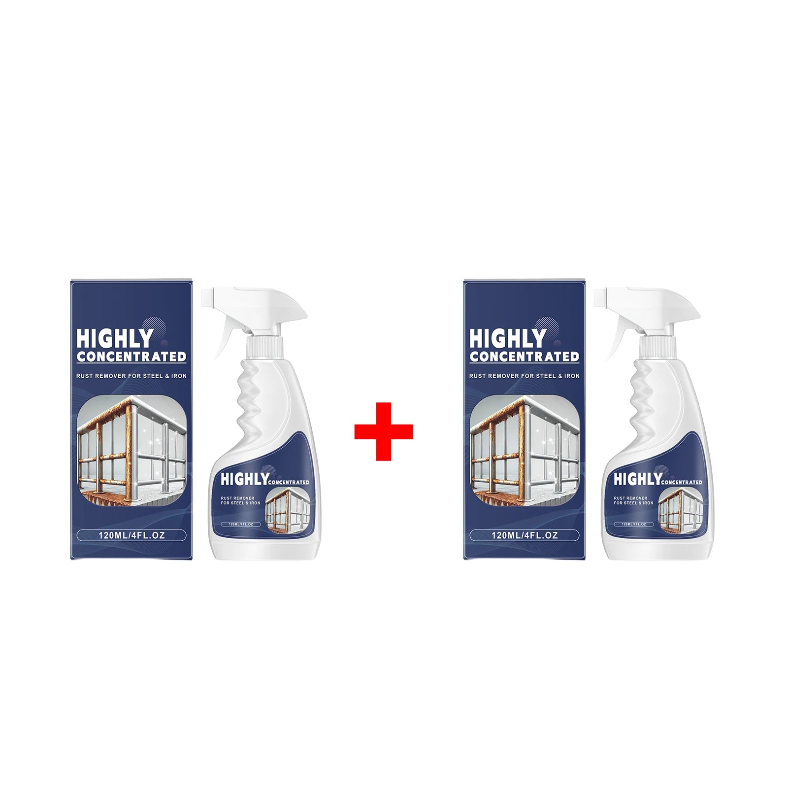 Highly Concentrated Rust Remover Spray Anti-Rust Cleaner for Steel & Iron Restores Shine Hardware and Steel Rust Cleaning Agent Oasis Select 2pcs
