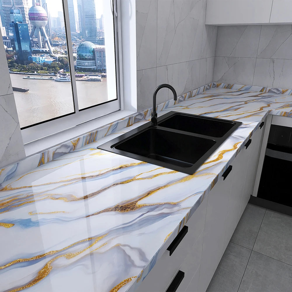 Peel & Stick Tile Wallpaper – Waterproof PVC Kitchen Sticker
