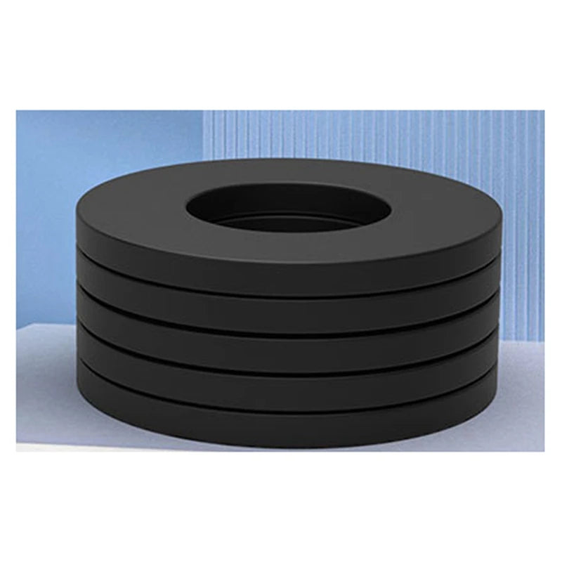 WISH M6 Black Plastic Rubber Flat Washer Plane Spacer Insulation Gasket Ring For Screw Bolt Oasis Select