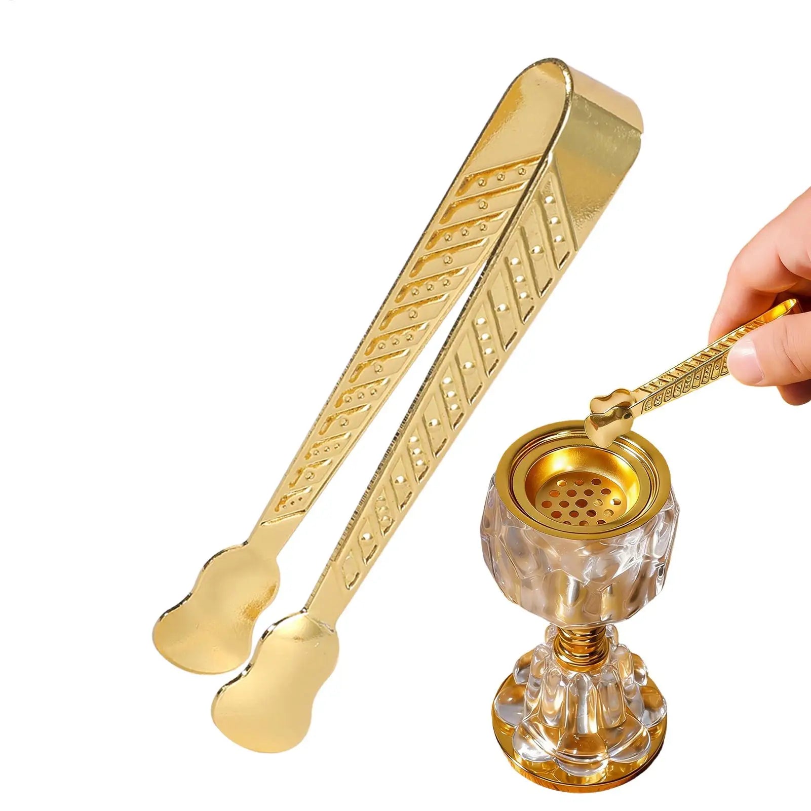 Aromatherapy Incense Tongs Long Handle Metal Small Clips Burner for Cones Fragrance Church Home Studio Spa Yoga Office Party Oasis Select