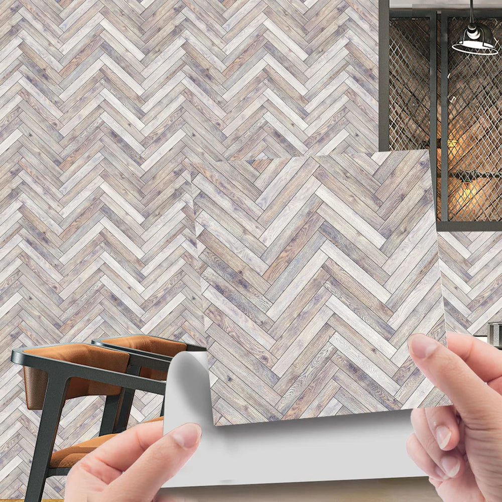 Imitation wood grain texture tiles pasted antique self-adhesive tiles pasted retro wall stickers can be removed Oasis Select WDT005 15cm x 15cm 20pcs