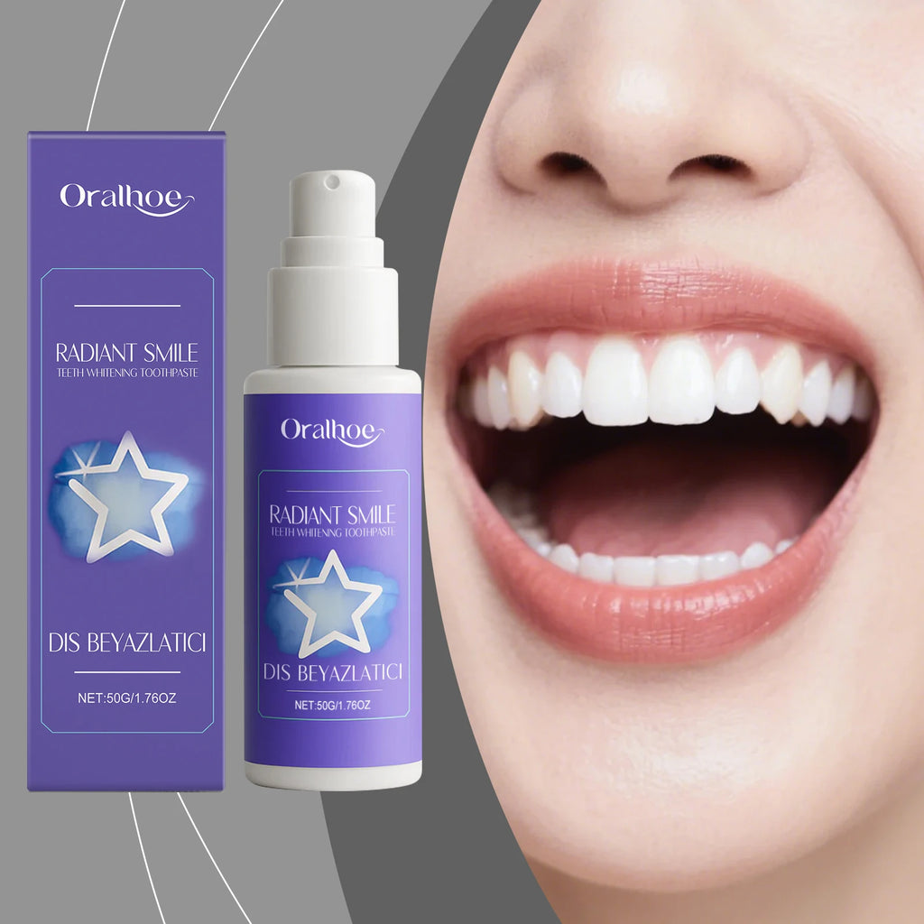 Purple toothpaste, daily cleaning for yellow teeth, stains, tartar & bad breath, fresh breath oral care toothpaste. Oasis Select