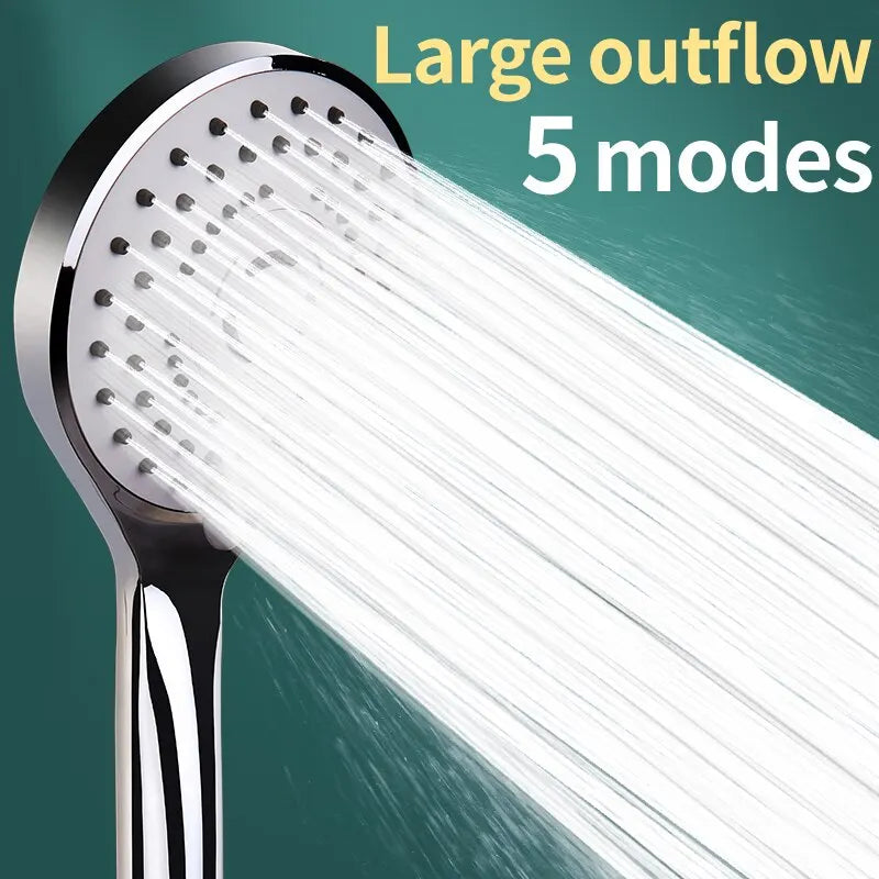 Bathroom Pressurized Hand Shower Package Accessories Shower Nozzle Large Water Output 5 Models Universal Adaptation Save Water Oasis Select
