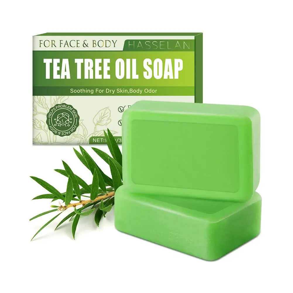 Tea Tree Oil Soap Bar 100g – Acne & Body Cleanser Tea Tree Soap Bar Oasis Select