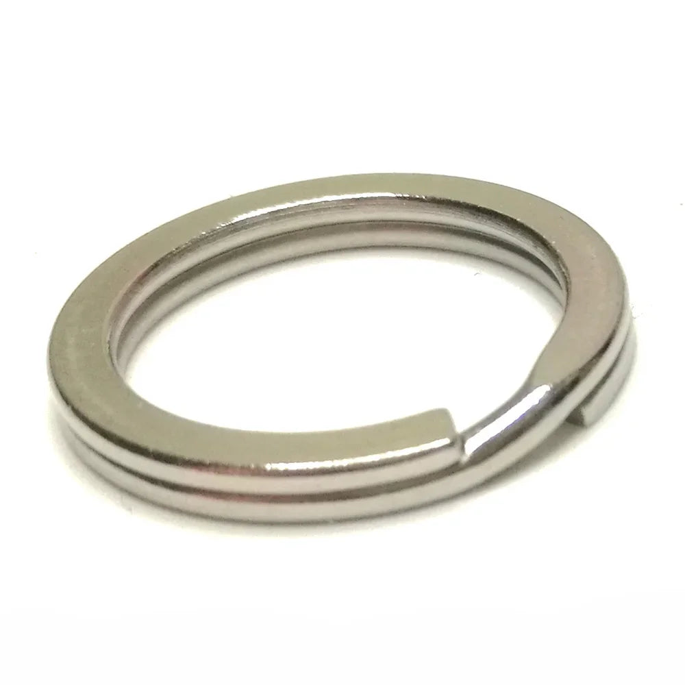 10PC 316 Stainless Steel Water Sport Keychain Keyring Split Ring Loop for Scuba Diving Swimming Diver Camping Gear 20 25 30 MM Oasis Select