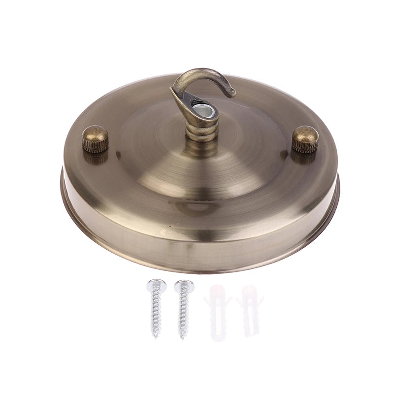 1Pc Lamp Part Ceiling Plate Holder Fitting Wall Hook Light Living Room Pendant Plate 10.5*6cm Household DIY Chandelier Decor Oasis Select Bronze