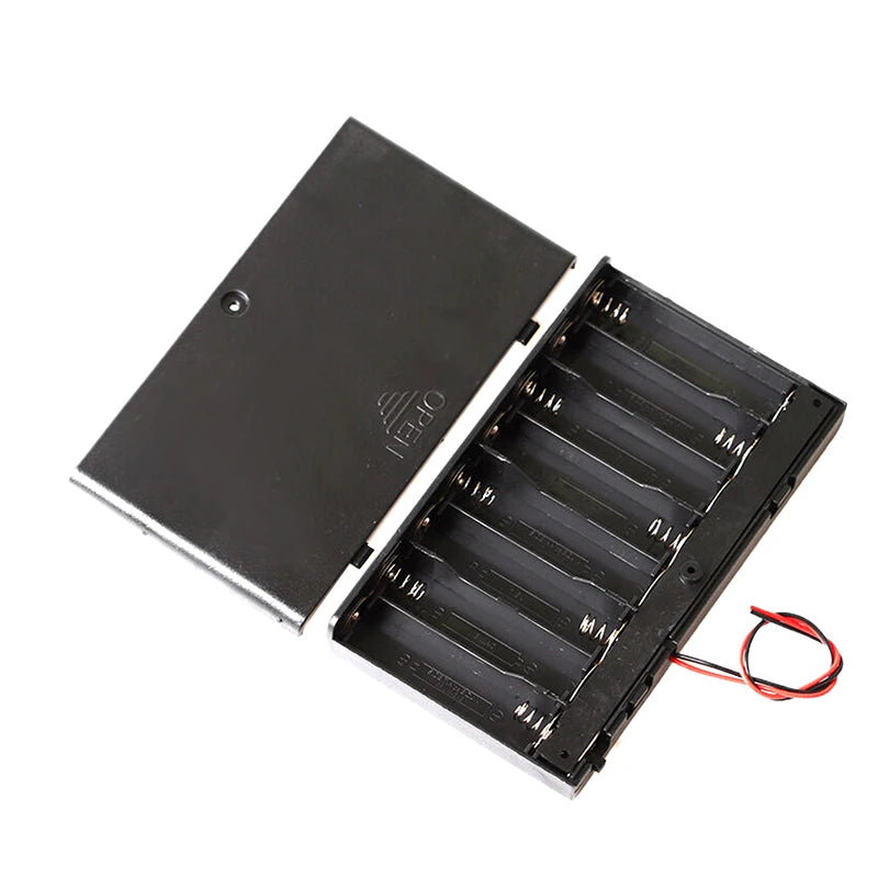 1/2Pcs 8 Slots AA Battery Holder Battery Storage Case Box With Switch & Cover Batteries Standard Container Oasis Select