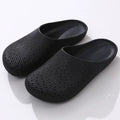 Breathable Clog Work Shoes for Men Summer Slip on Anti Slip Kitchen Safety Shoes Lightweight Indoor Outdoor Garden Clogs Oasis Select 44-45 Black