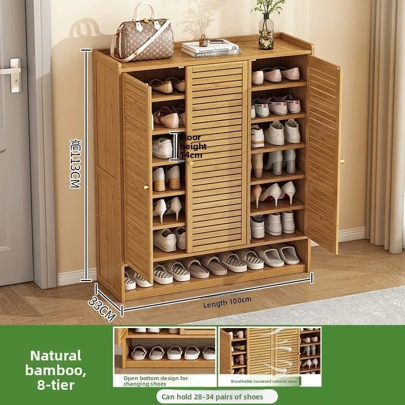 Multifunctional shoe cabinet, large capacity at home door with drawers, multi-layer dust-proof shoe rack Oasis Select 3-102-8-113