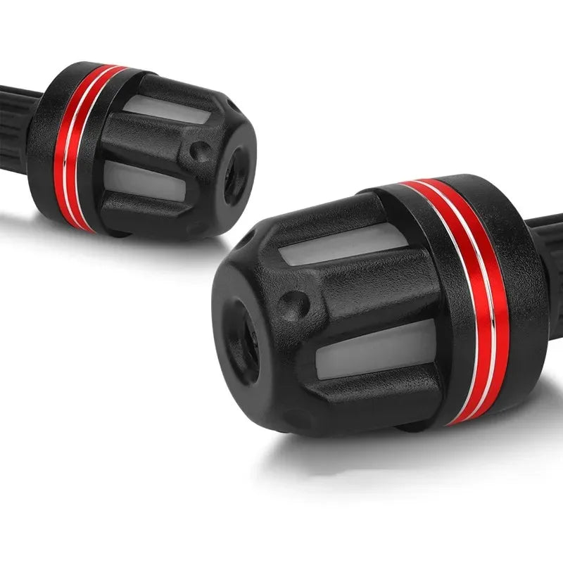 1Pair Motorcycle Handlebar End Light 12V LED Strobe Lamp DRL Driving Light Waterproof Side Warning for Scooter Moto Accessory Oasis Select