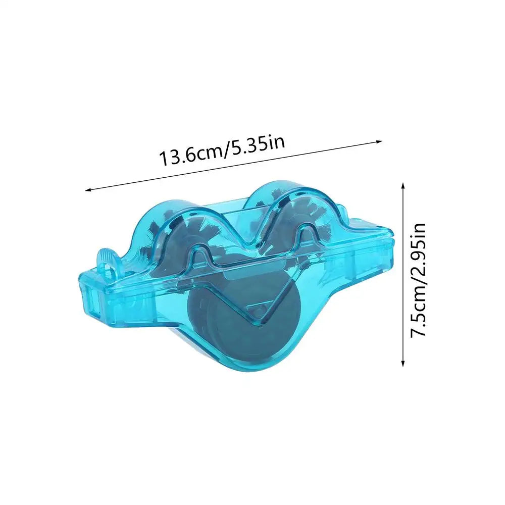Chain Cleaner Portable Cycling Cleaning Cycle Chain Scrubber Cleans Tool Quick Degreasing Repair Bike Cleaning Tools Bike Wash Oasis Select Blue