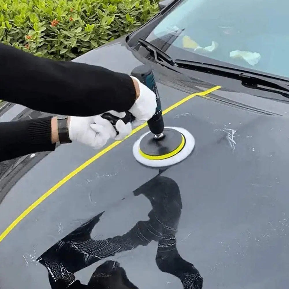 4Inch Polishing Kit Polishing Pad Car Waxing Sponge Disk Wool Wheel for Auto Body Beauty Polisher Washing Car Gadget Universal Oasis Select