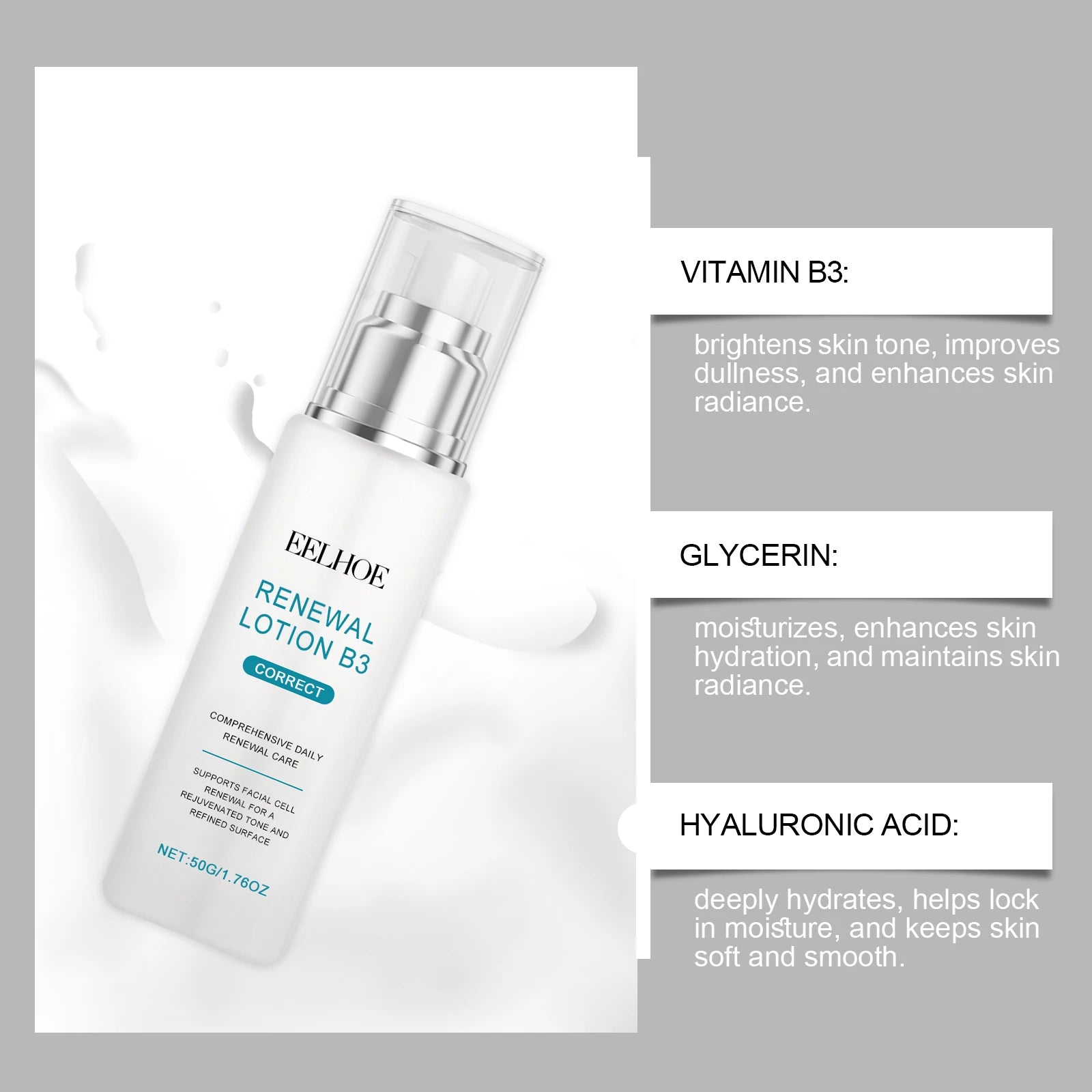 Eelhoe Vitamin B3 Niacinamide Face Cream – Anti-Aging & Brightening Niacinamide Face Cream Oasis Select