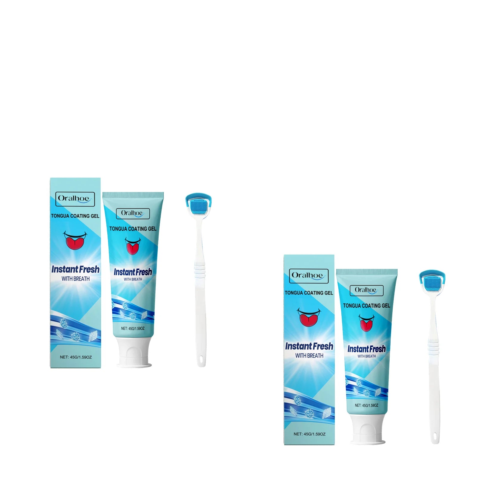 Oralhoe Tongue Cleansing Gel – Fresh Breath & Coating Removal Tongue Cleansing Gel Oasis Select 2pcs