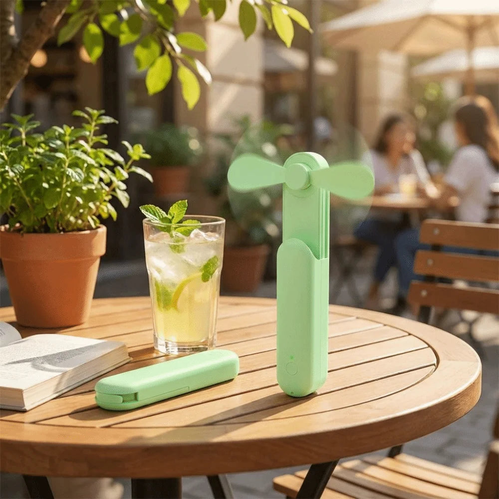 Compact Body Retractable Handheld Fan USB Charging Flexible Design Mini Handheld Fan Lightweight Quiet Operation Portable Fan Oasis Select