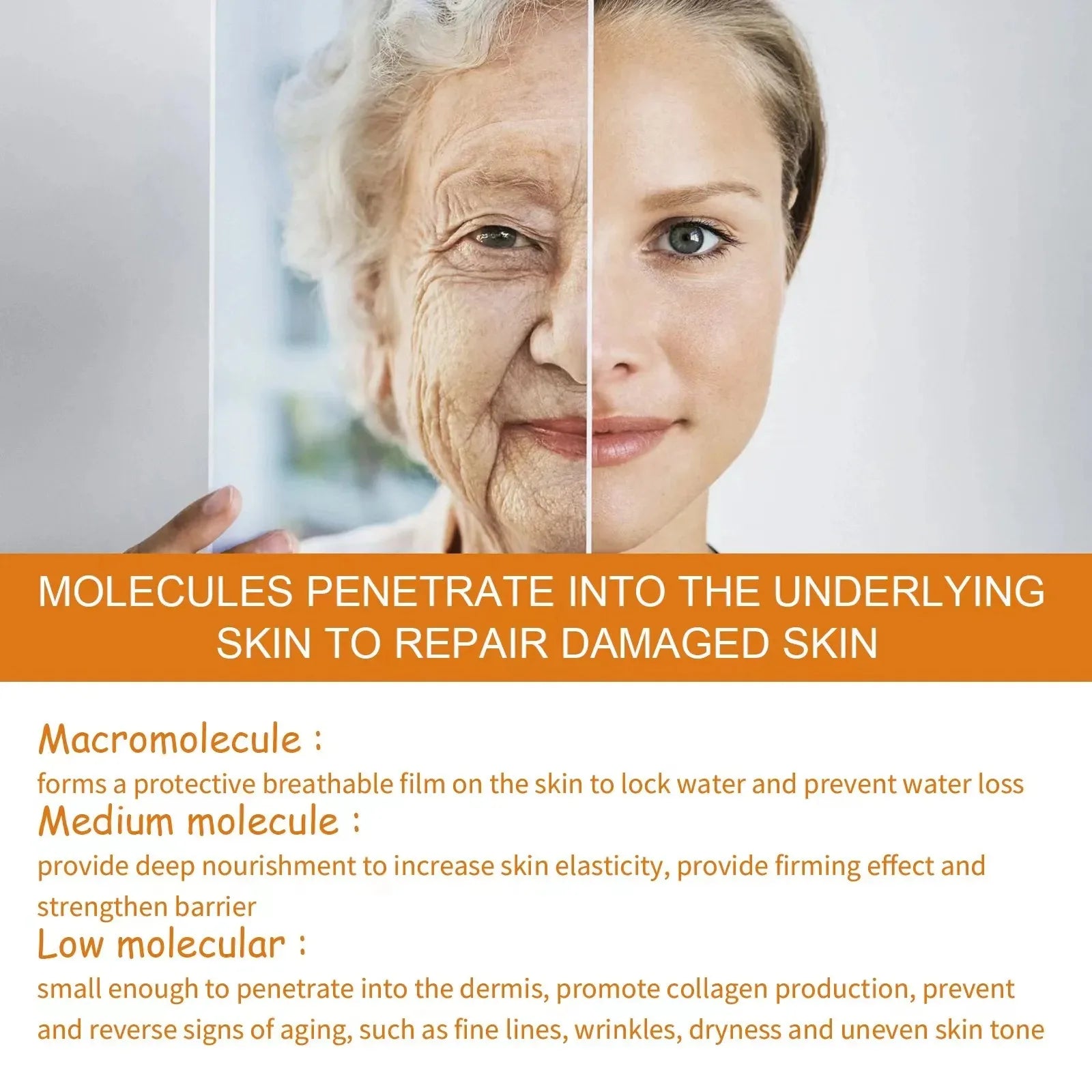 Vitamin C Serum For Face Hyaluronic Acid Lighten Age Black Spots Sunburn Anti-oxidation Wrinkle Remove Shrink Pore Skin Care Oasis Select